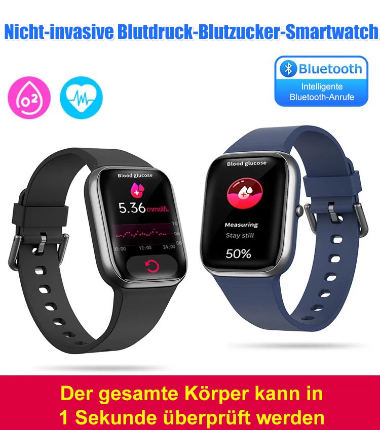 Nicht-invasive Blutdruck-Blutzucker-Smartwatch