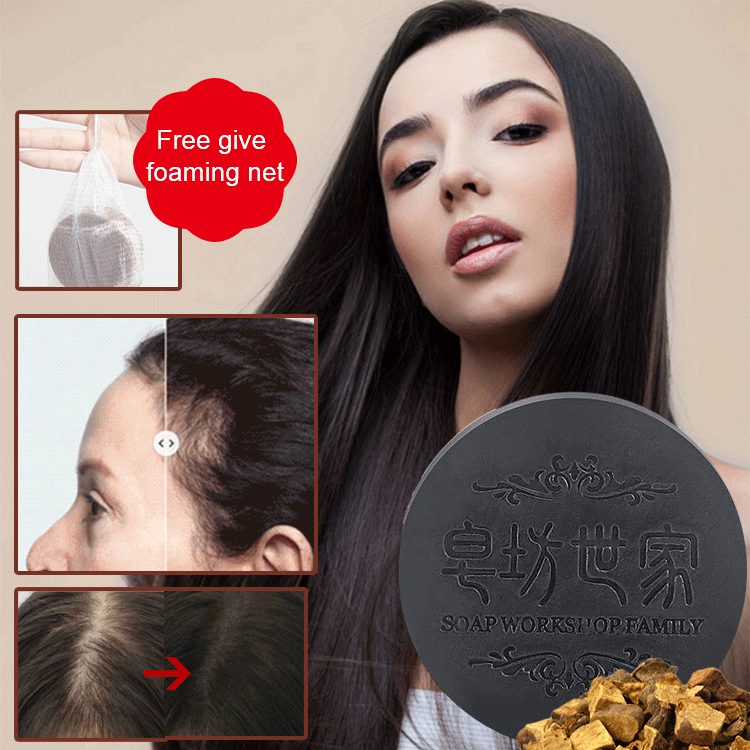 Polygonum multiflorum handmade hair growth soap