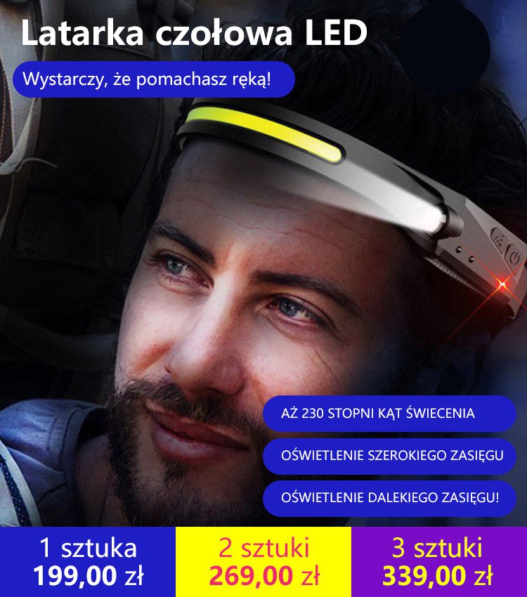 Latarka czołowa LED