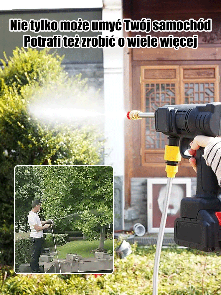 Niemiecki wysokociśnieniowy pistolet wodny bezprzewodowy