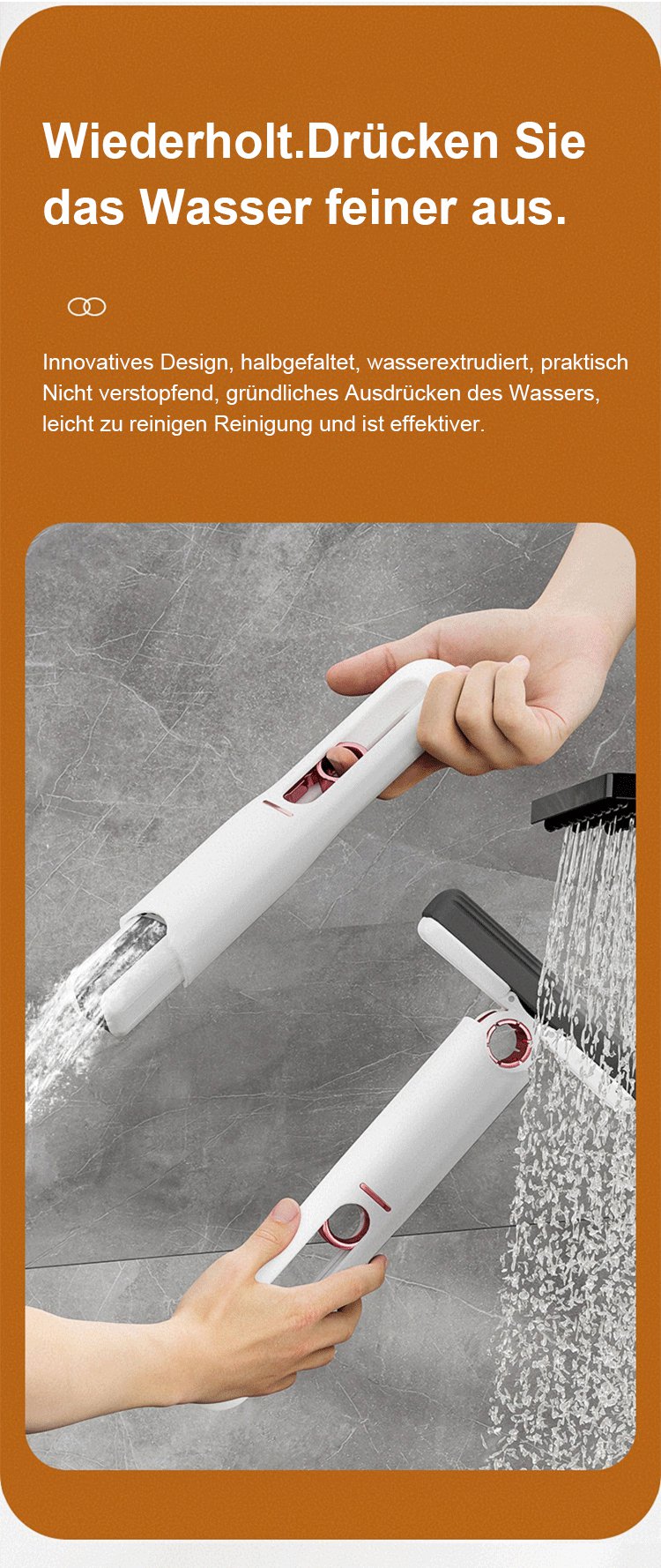 Praktischer Mopp für schnelle Haushaltsreinigung