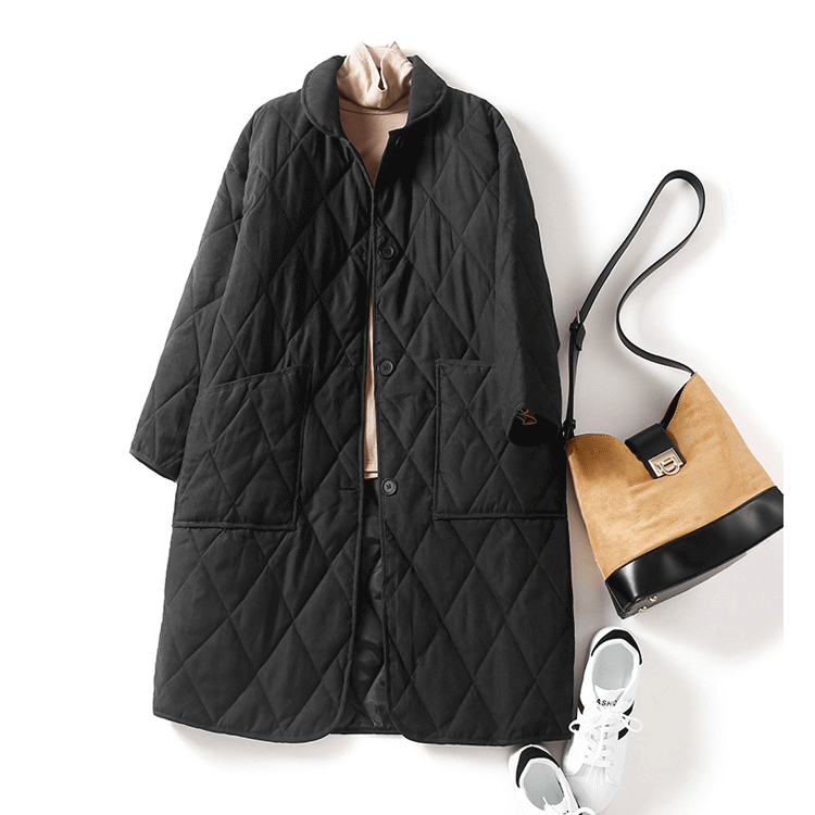 キルティングダウンコート