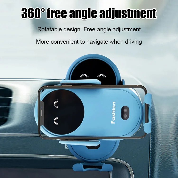 Wireless charging car mounted phone bracket