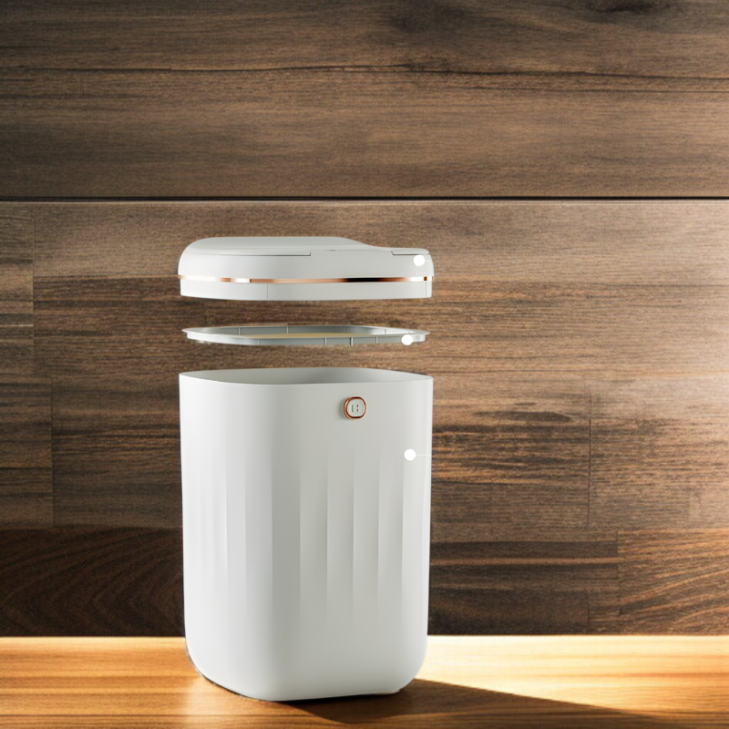 Cubo de basura ligero y elegante