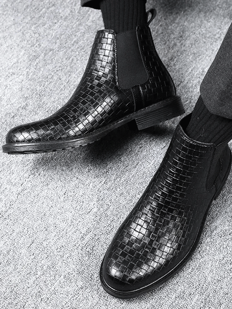 Ręcznie tkane buty Martin na co dzień HS-Vintage Chelsea