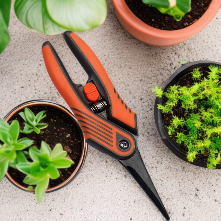 園芸用はさみ 園芸鋏 シャープで耐久性がある セーフティキャッチ やぶ 滑り止めハンドル