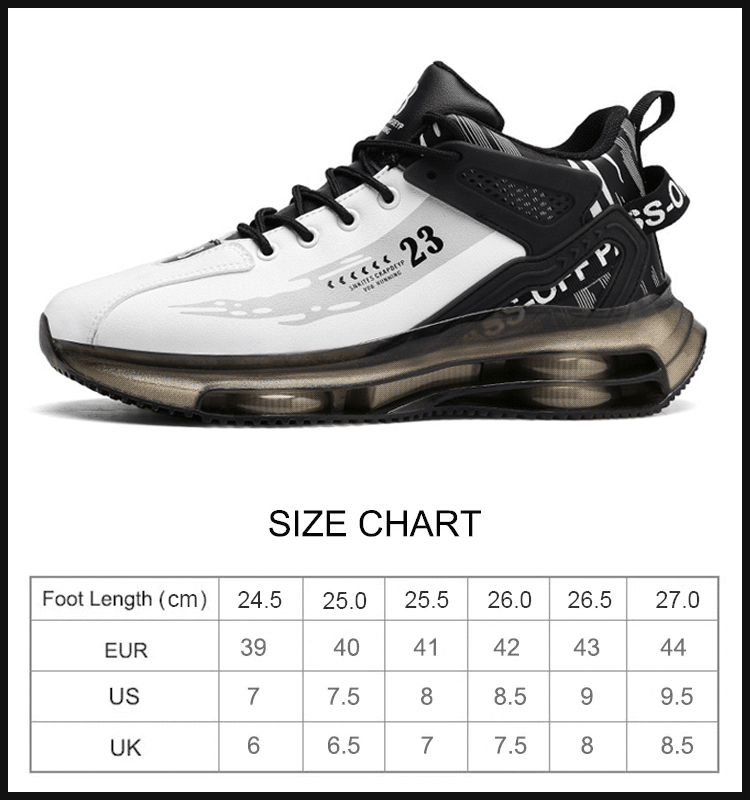 Air Cushion Height Increasing Athletic Shoes