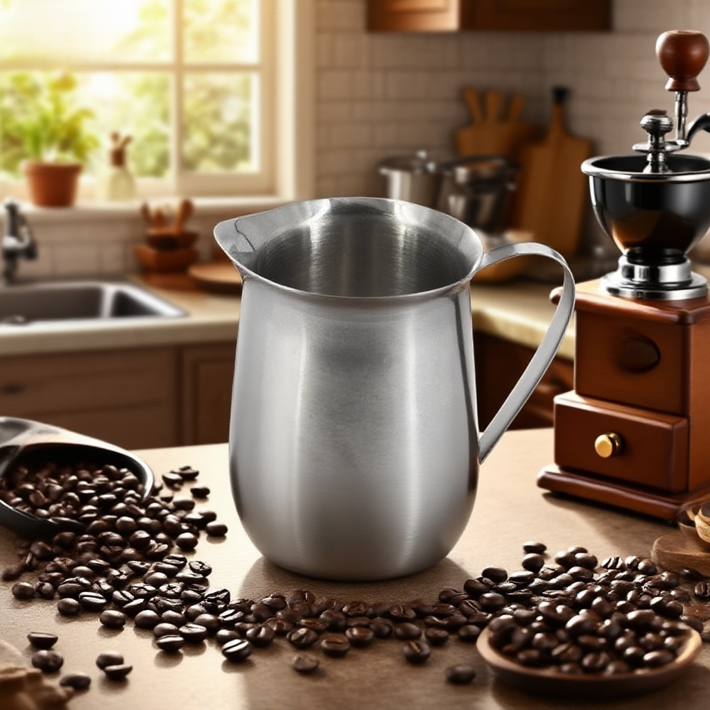 Edelstahl Milchblase Becher für Kaffee und Latte Art