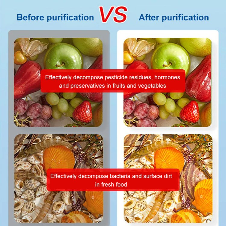 Ultrasonic large capacity double-layer vegetable washing basket