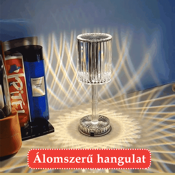 Romantikus hangulatú kristály lámpa