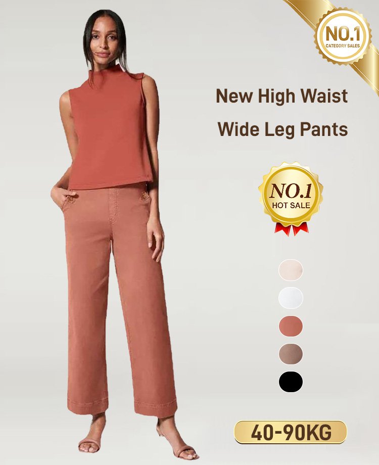 New High Waist Wide Leg Pants