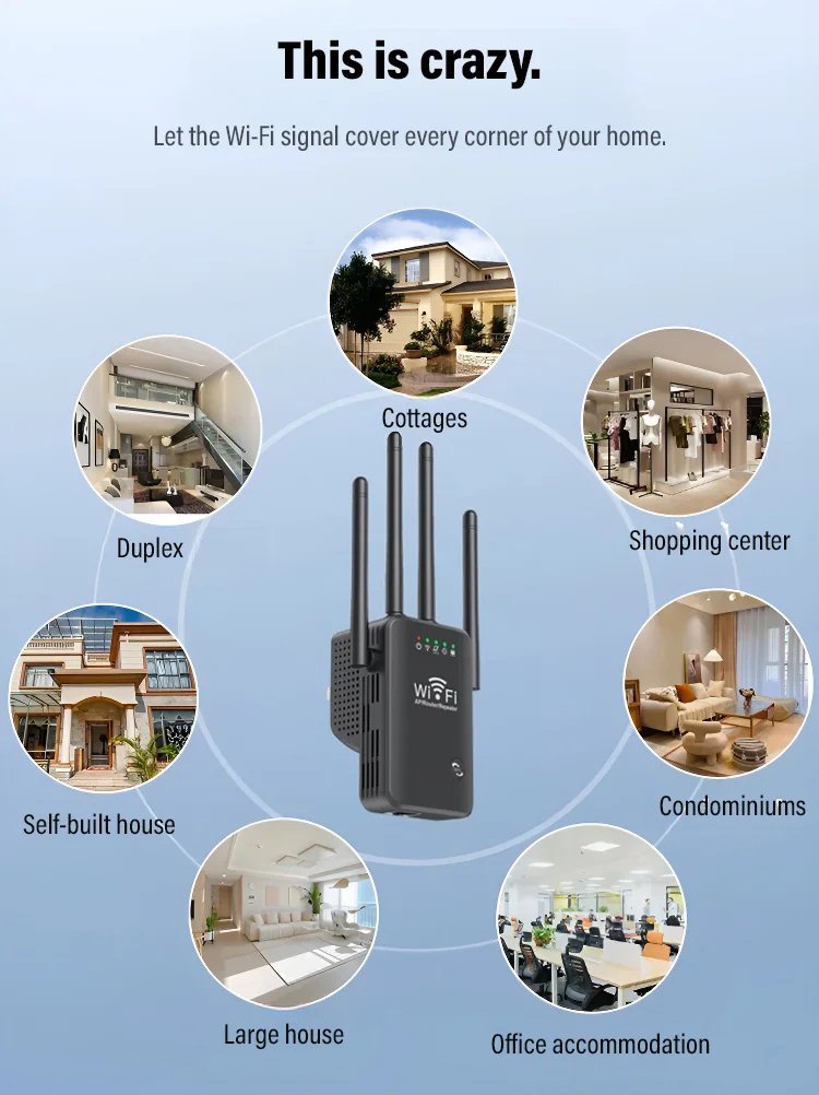 4-antenna wifi signal amplifier