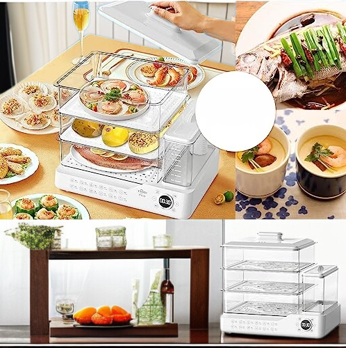 蒸し器の大容量内部画像