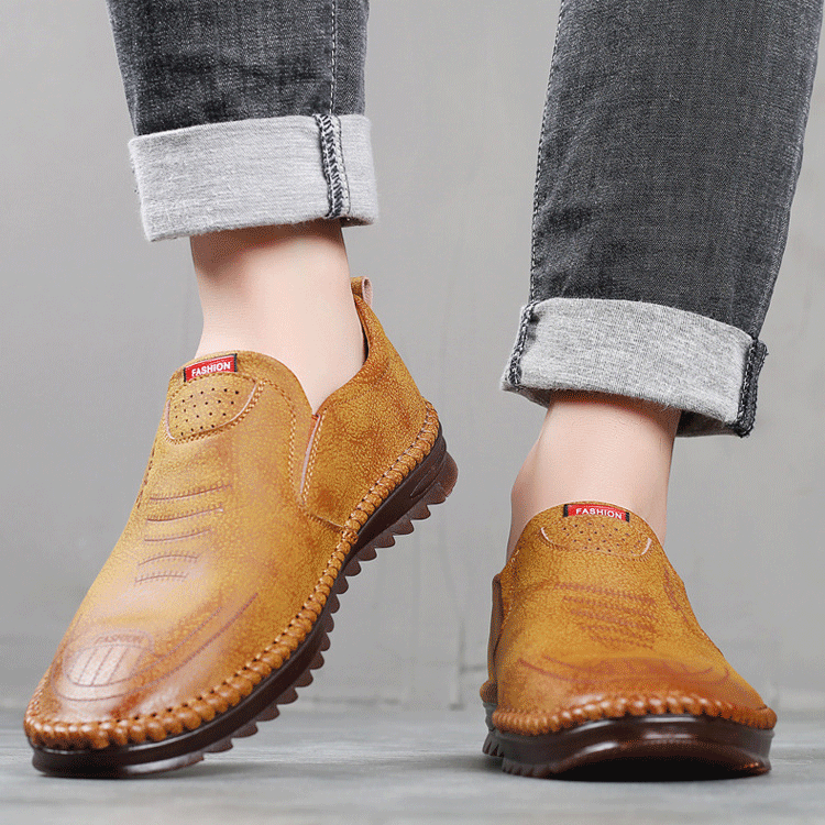 chaussures en cuir décontractées