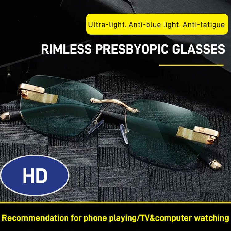 Diamond Frameless Fashion Reading Glasses