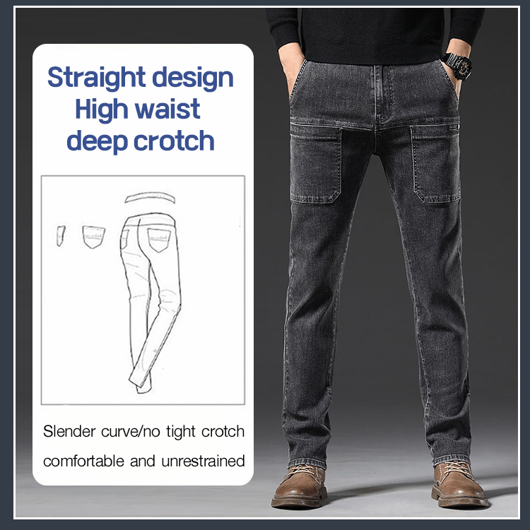 Stretchy Straight-leg Men's Jeans