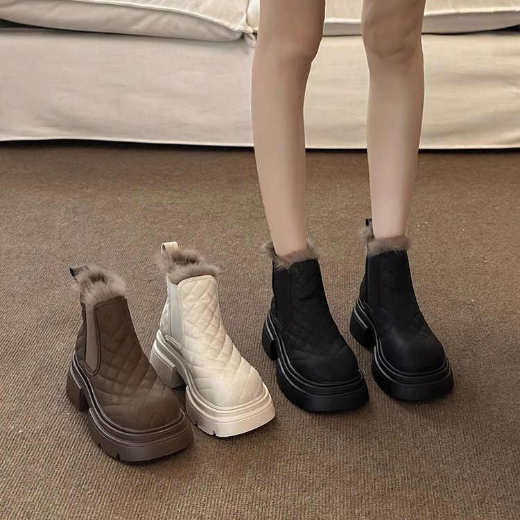 통굽 스노우 부츠