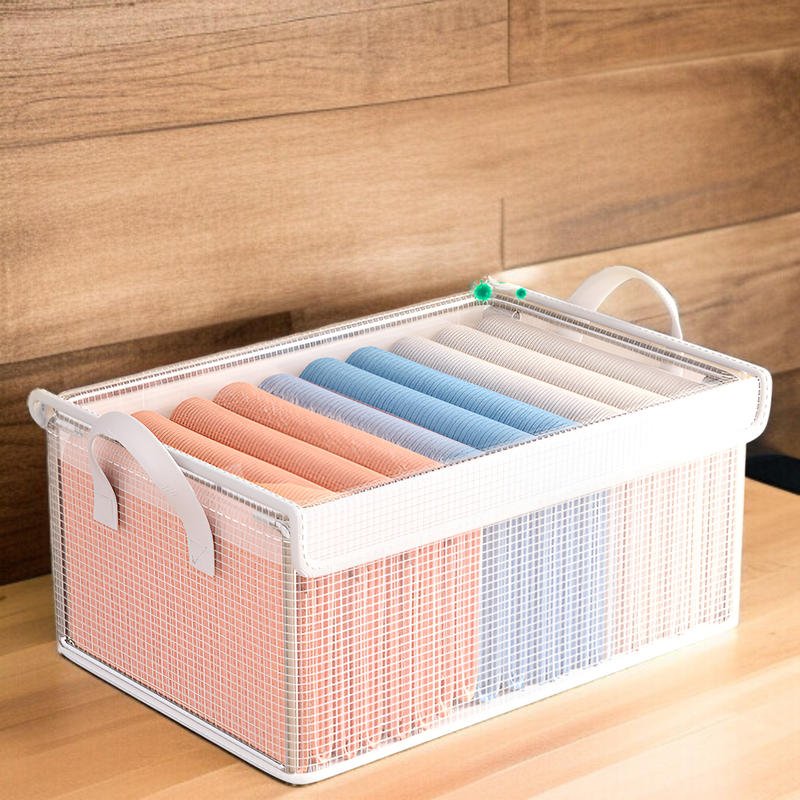 8個パック衣類収納ボックスの全体画像