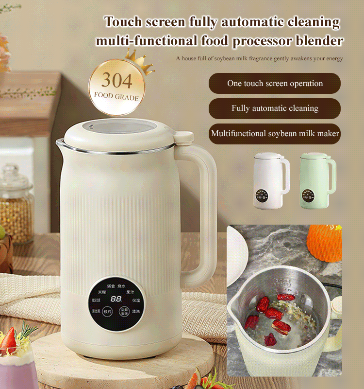 Smart Touch Screen Fully Automatic Self-Cleaning Blender