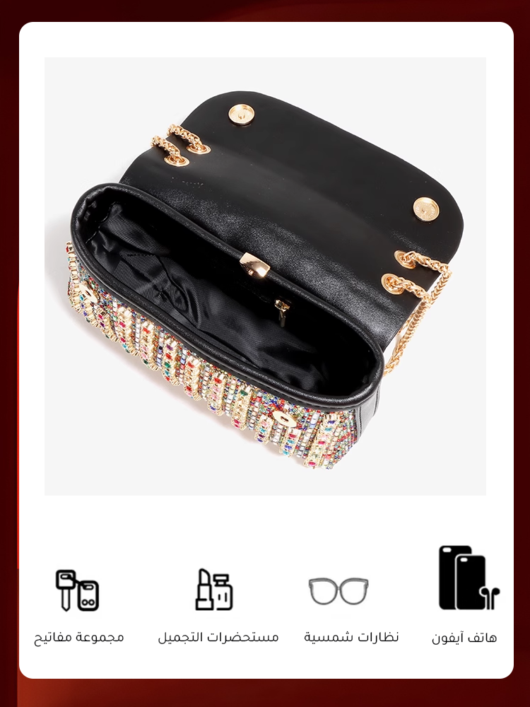 حقيبة يد إيطالية محدودة الإصدار مزينة بمجوهرات