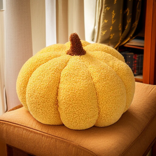 감각적인 디자인의 호박 베개로 집안 분위기 업