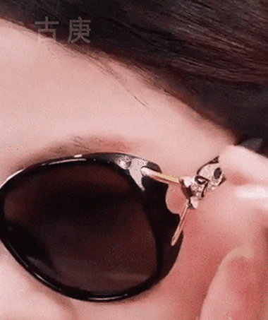 Hot selling diamond fox sunglasses