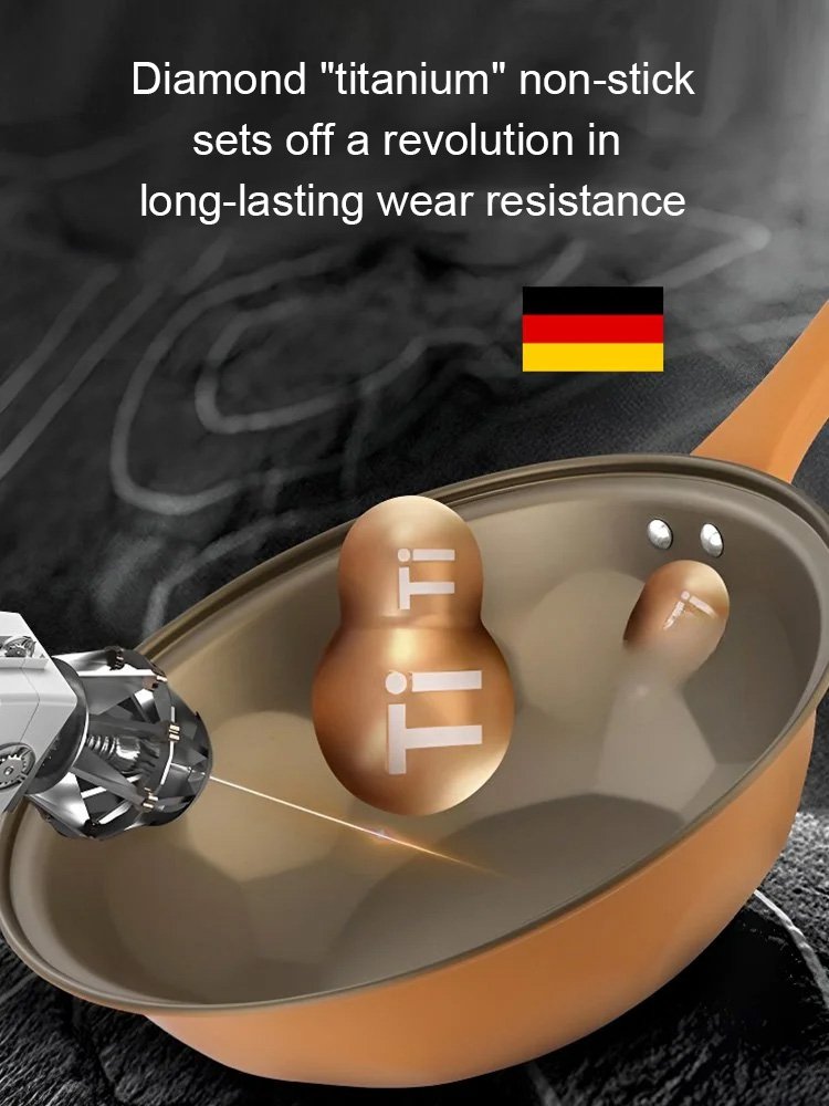 Titanium micro-pressure clay non-stick health cooker