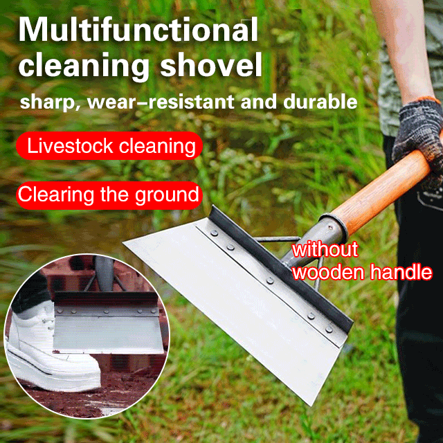 Multifunctional cleaning shovel