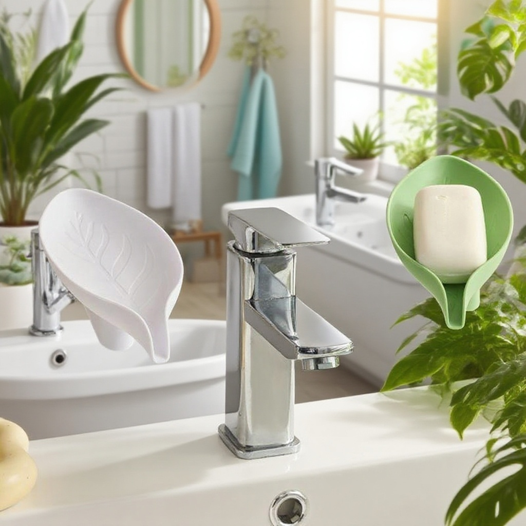 구멍 없는 비누통의 세련된 외관