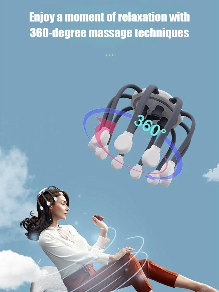 360 Degree 5-Dimensional Head Massager