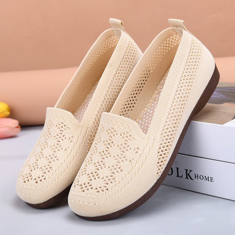 Soft sole shallow mouth one foot stirrup casual shoes