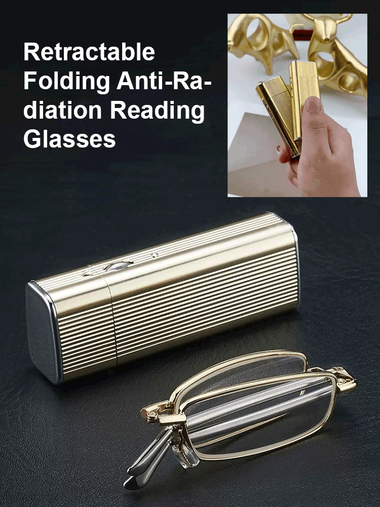 Retractable Folding Anti-Radiation Reading Glasses