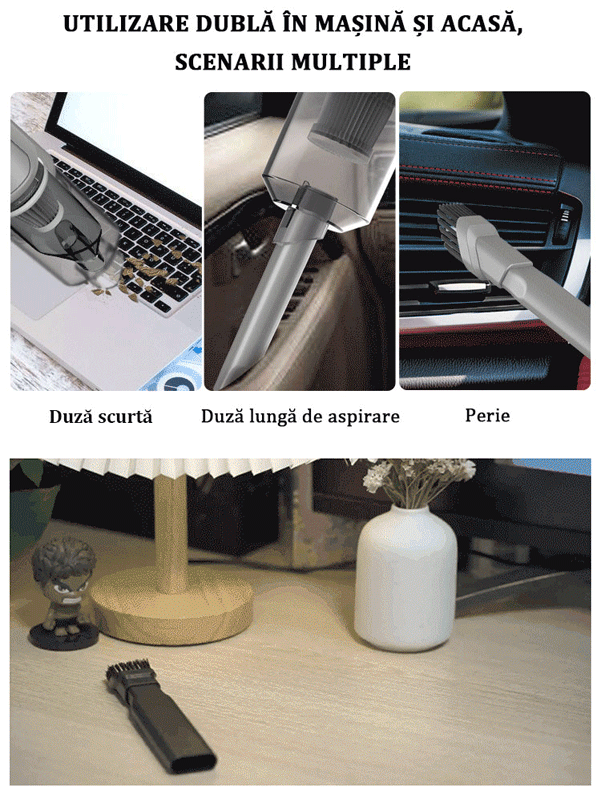 Aspirator fără fir cu funcții multiple