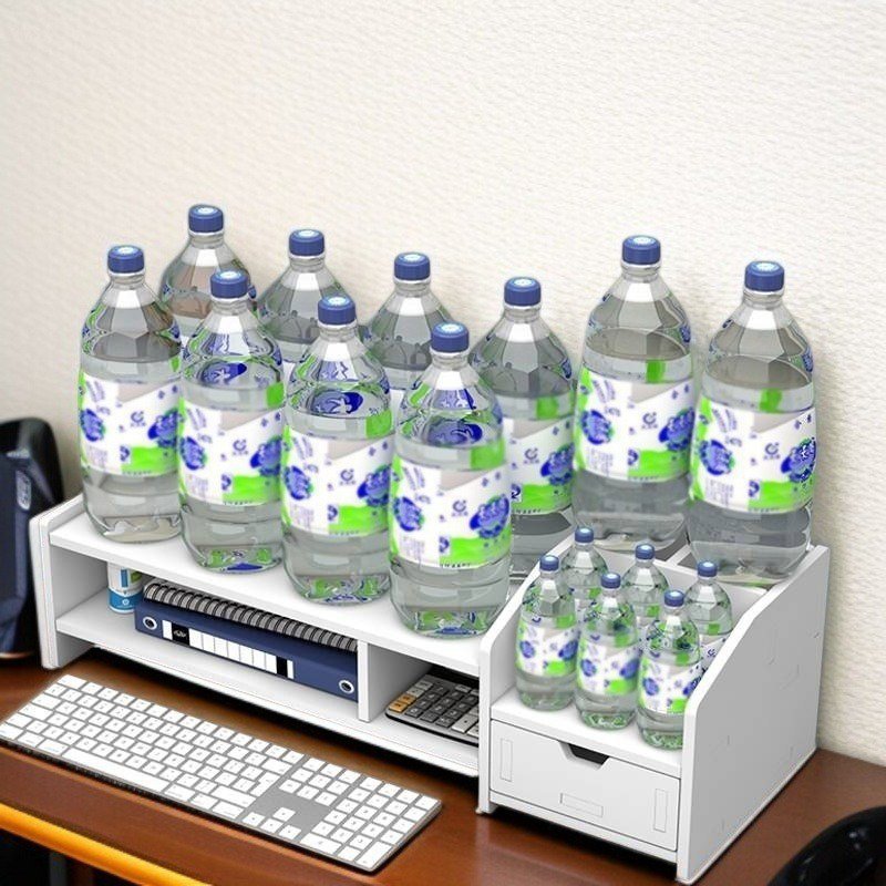 デスク周りを整理するPCモニタースタンドの活用例