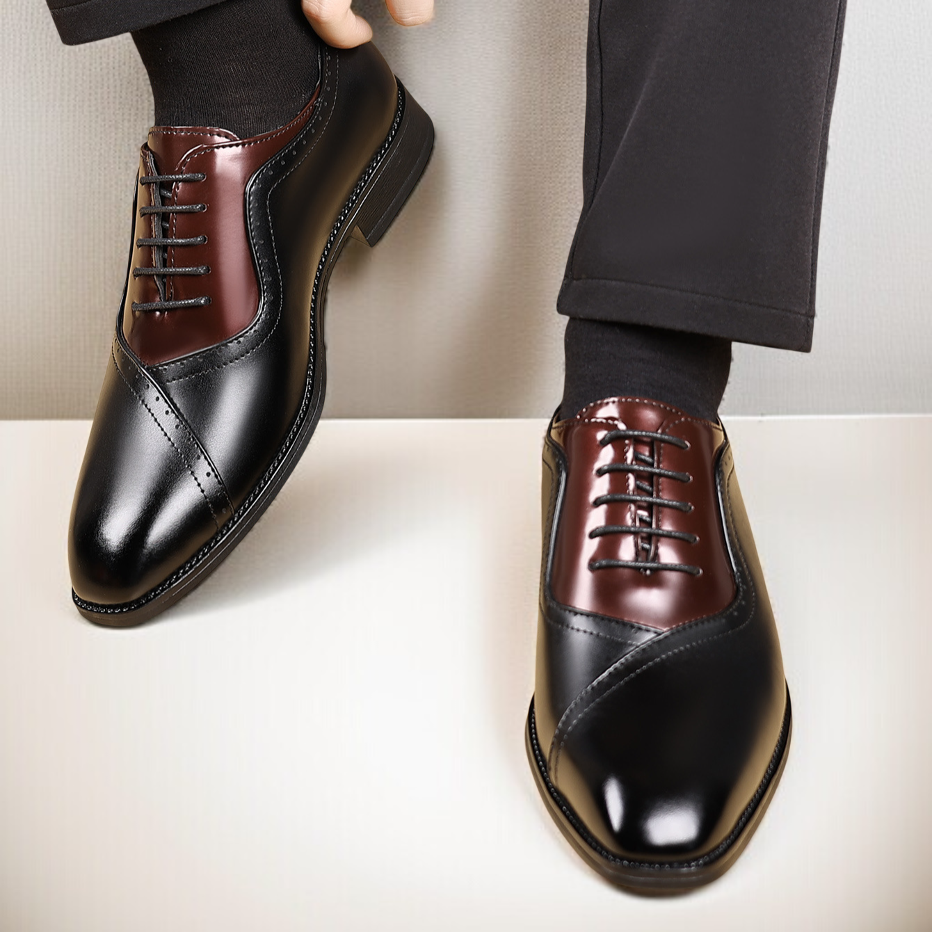 大きいサイズ メンズ フォーマル レザー オックスフォードシューズ 