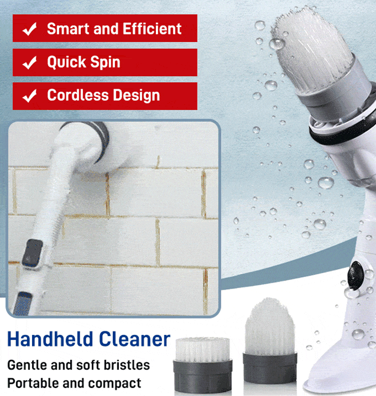  Handheld multifunctional electric cleaning brush