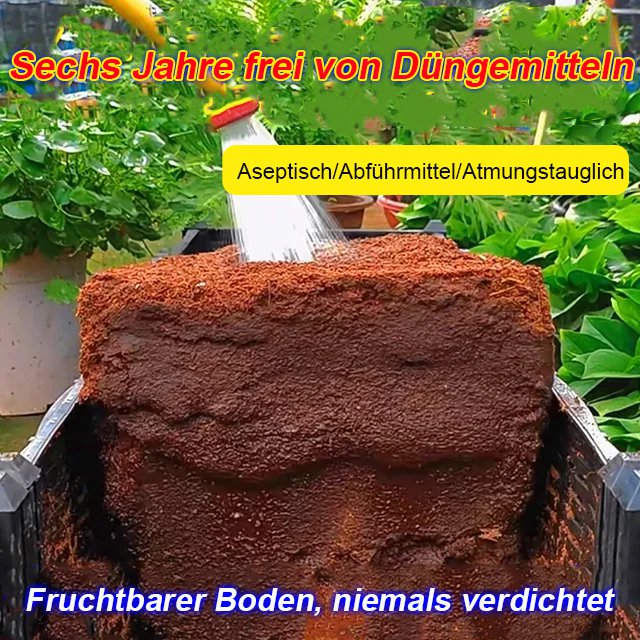 [Organischer natürlicher Kokosnuss-Ziegel]Grüner Pflanzennährboden