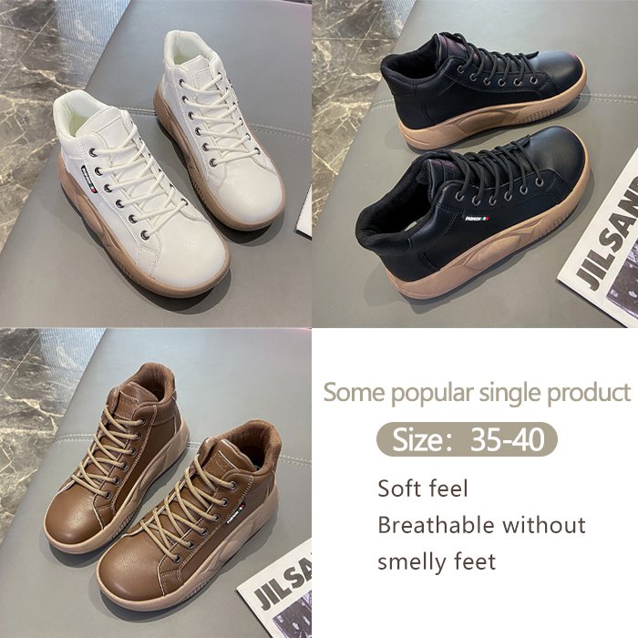 Platform shoes all match fashion women‘s high top shoes
