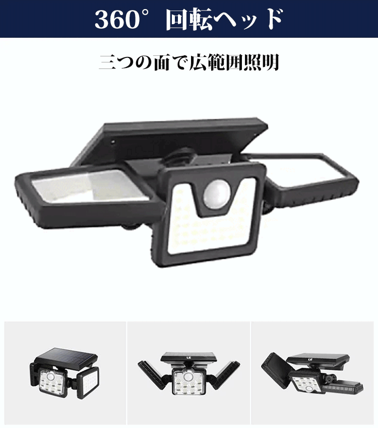 高輝度LEDソーラー感知ライト