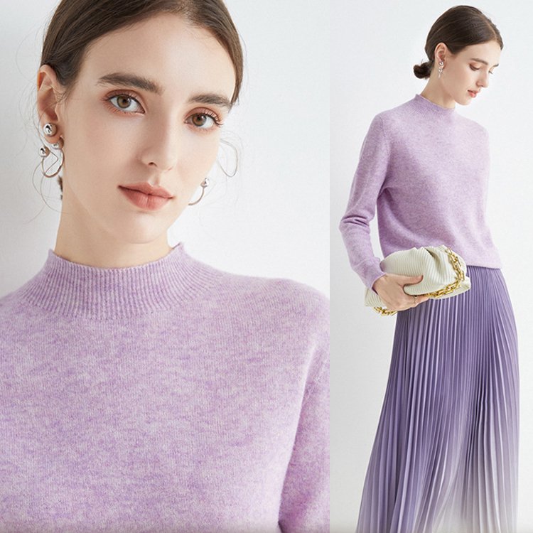 モックネックニット