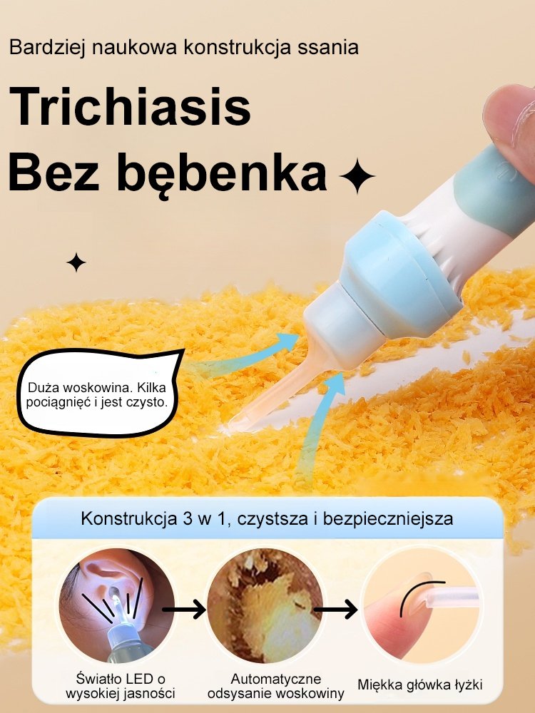 Elektryczny odciągacz woskowiny usznejOdciągacz woskowiny usznej