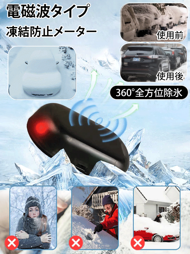 [楽天での累計販売数が100万台を超え]凍結防止メーター