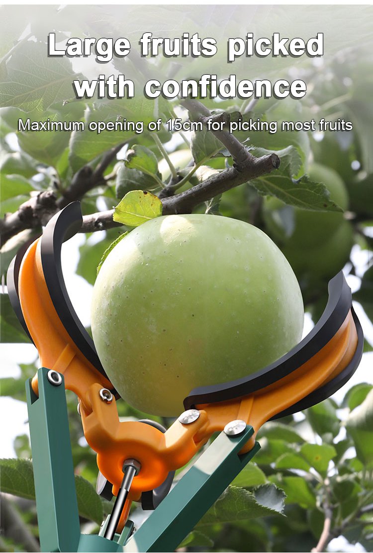 Close-up of the soft rubber claws on the fruit picker