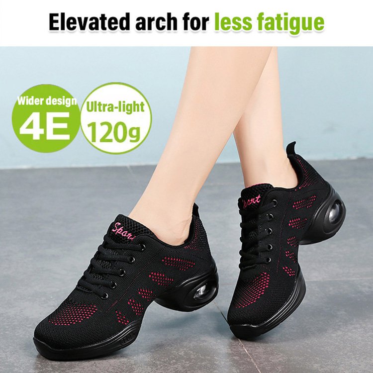 Sports mid-heeled soft-soled dancing shoes