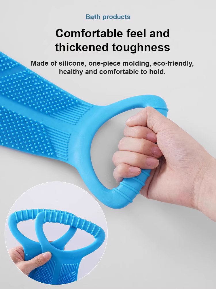 Silicone double-sided body scrubber