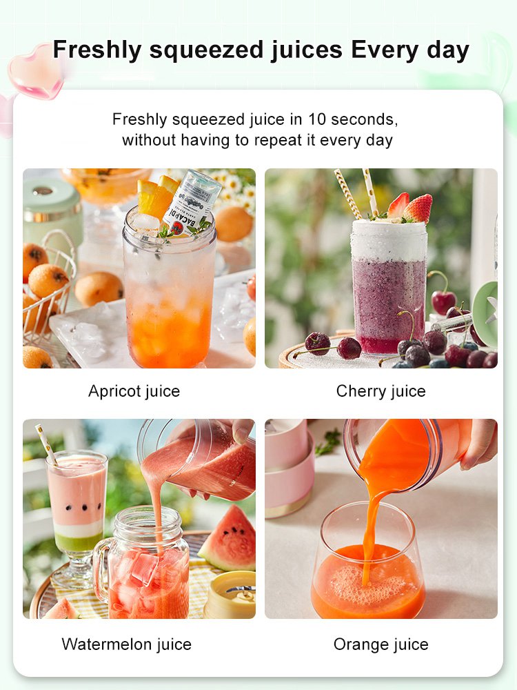 6-blade juicer(with straw)