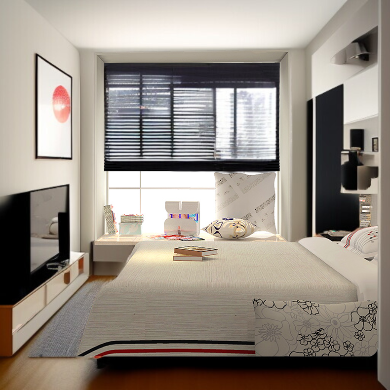 バスルームで使える防水プリーツカーテン