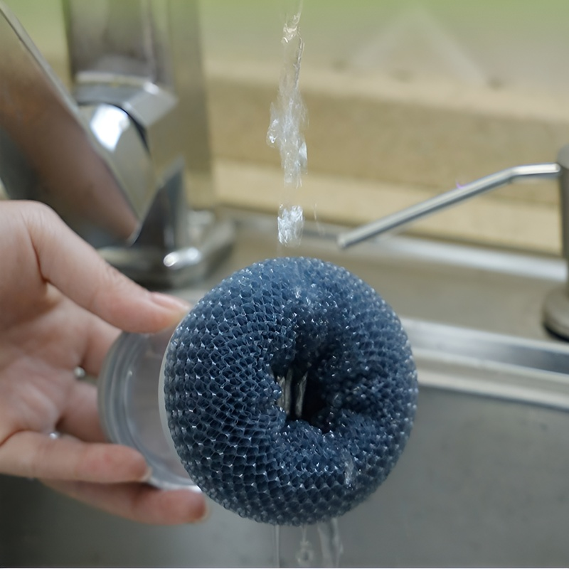 Easy grip cleaning brush for pots, pans, and dishes