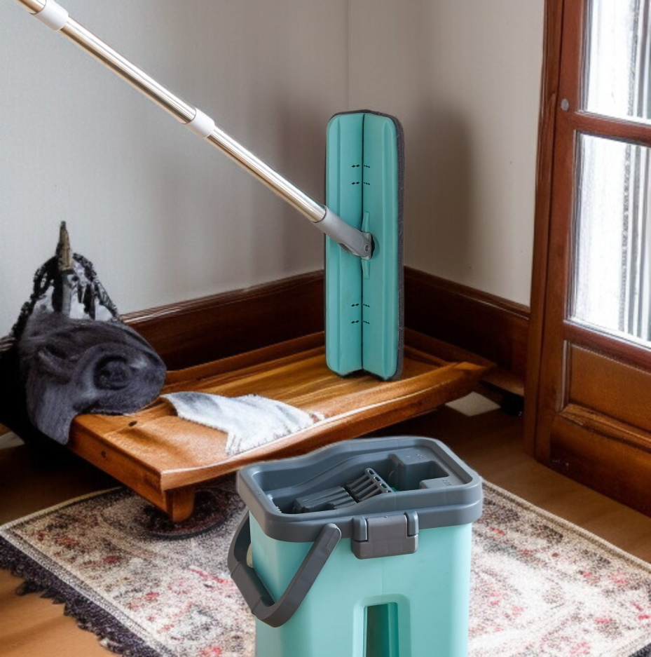 直角モップで効率的な掃除