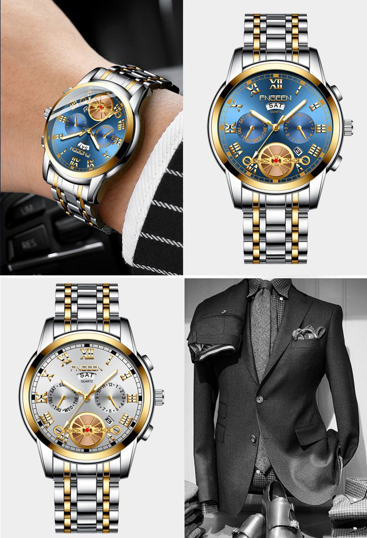 ساعة عصرية سويسرية للرجال من توربيون)العدد محدود 99قطعة